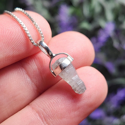 Sri Lankan Terminated Sapphire Pendant, Old Stock Crystal