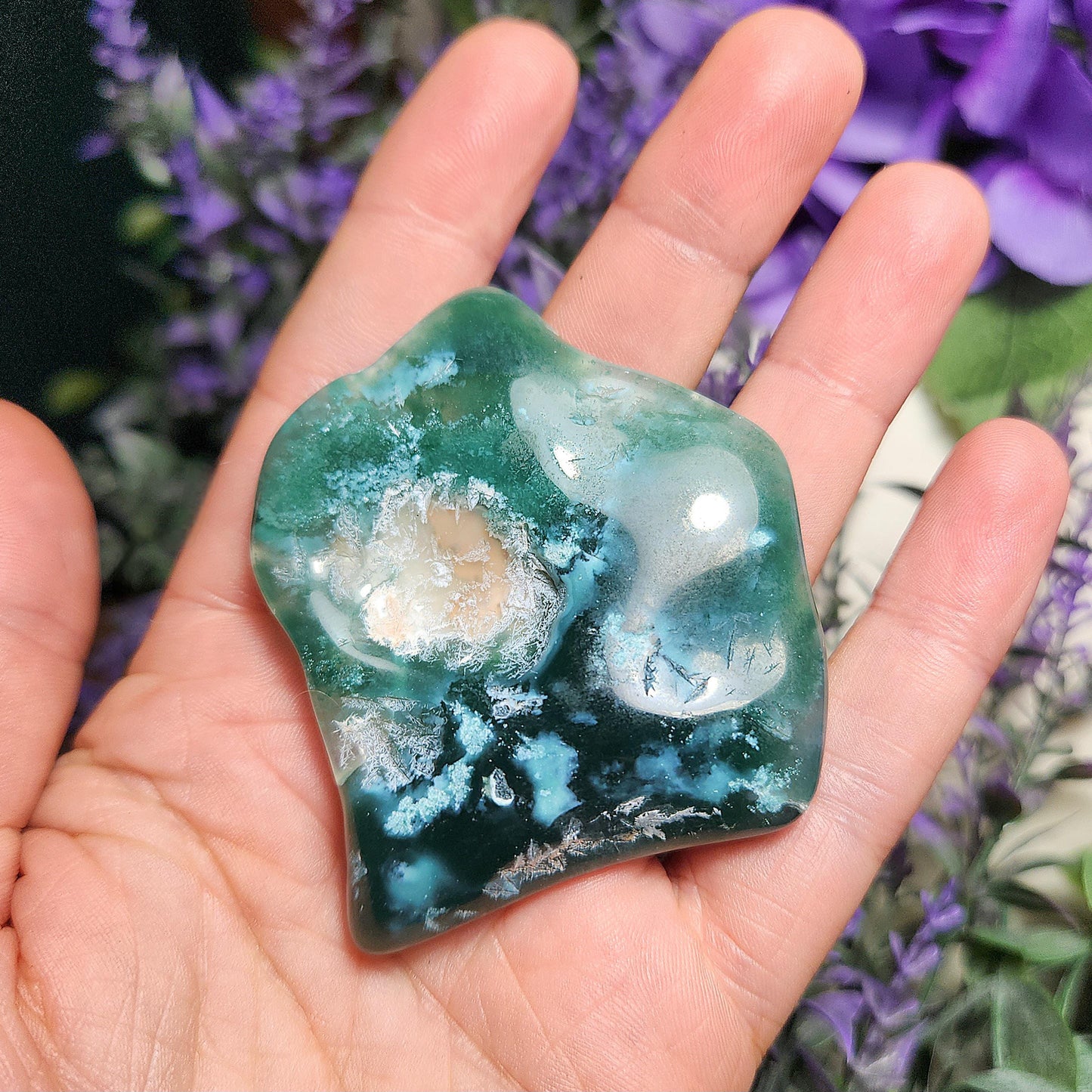 Chrome Chalcedony Polished Slice