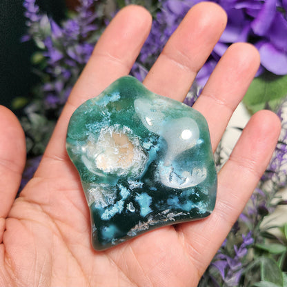 Chrome Chalcedony Polished Slice