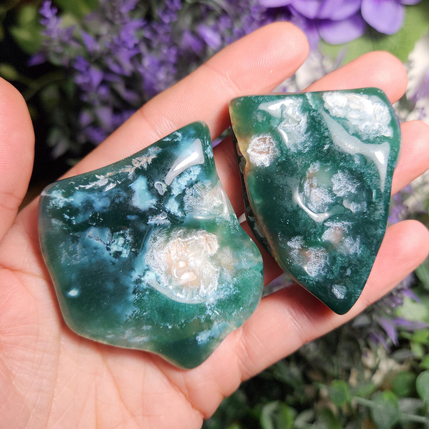 Chrome Chalcedony Polished Slice