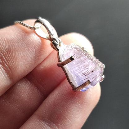 Tanzanite Pendant, Sterling Silver Terminated Tanzanite Necklace