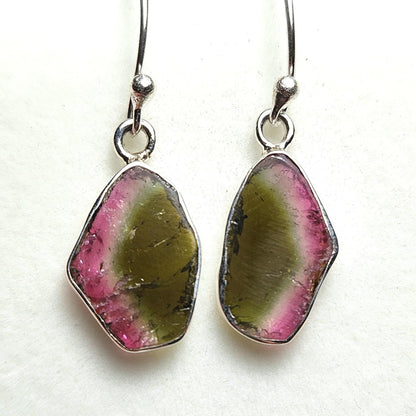 Watermelon Tourmaline Earrings