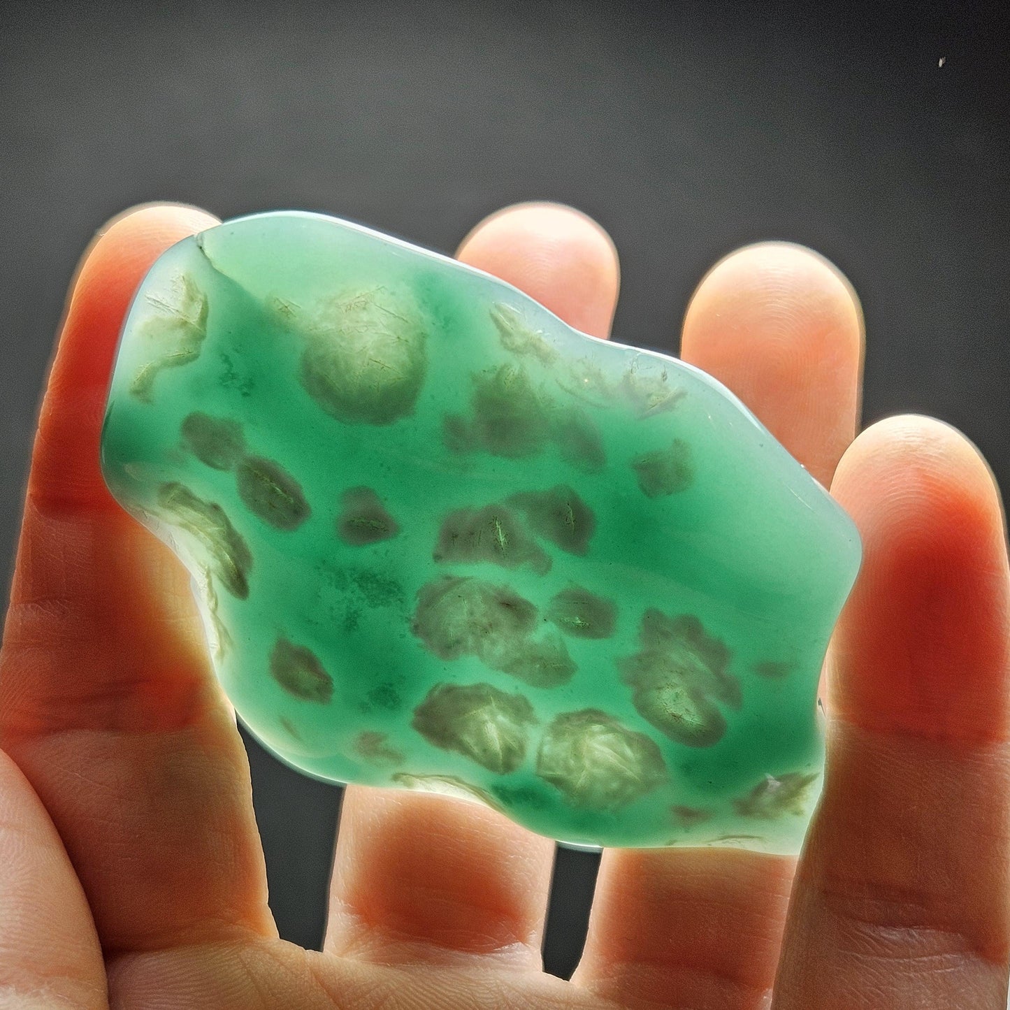 Chrome Chalcedony Polished Slice