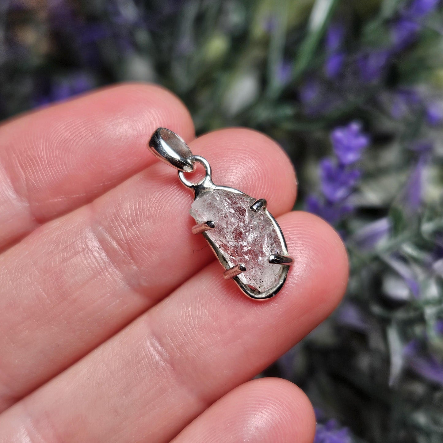 Phenacite Crystal Pendant, Nigerian Phenakite Specimen Pendant