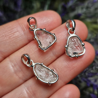 Phenacite Crystal Pendant, Nigerian Phenakite Specimen Pendant