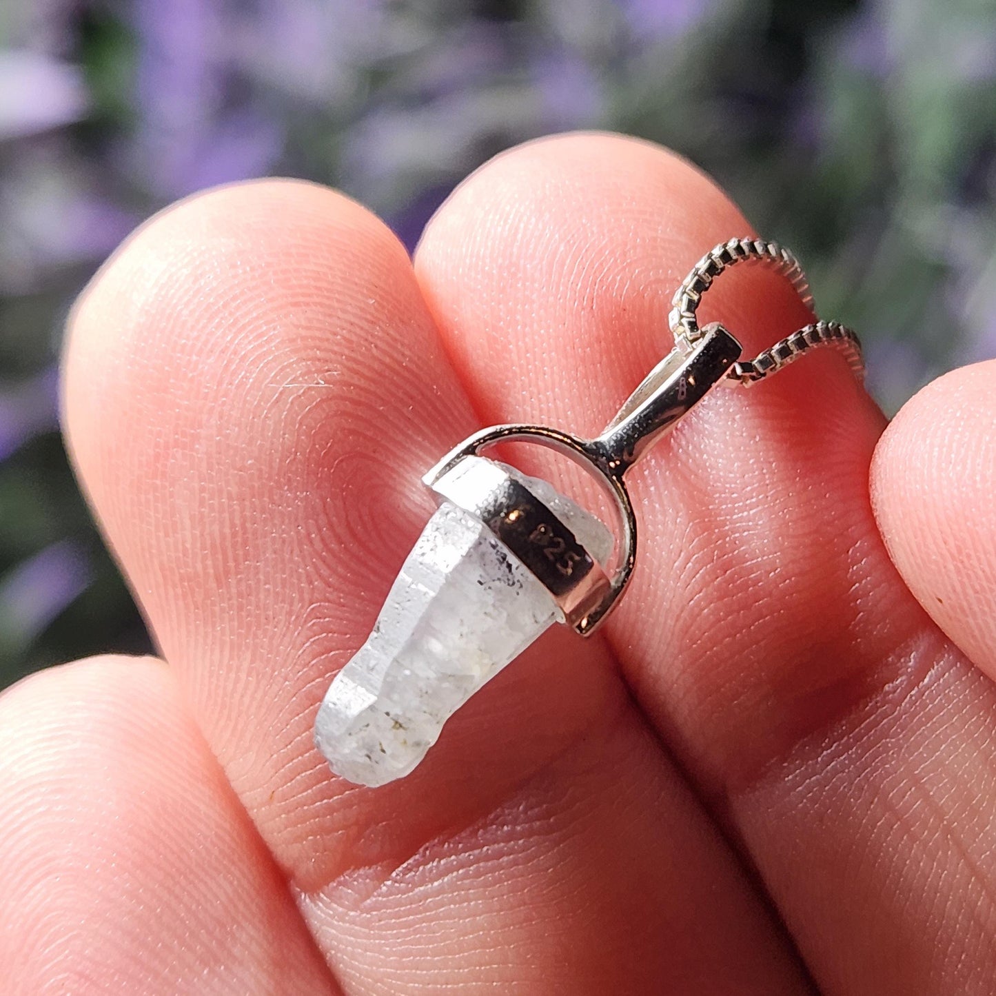Sri Lankan Terminated Sapphire Pendant, Old Stock Crystal