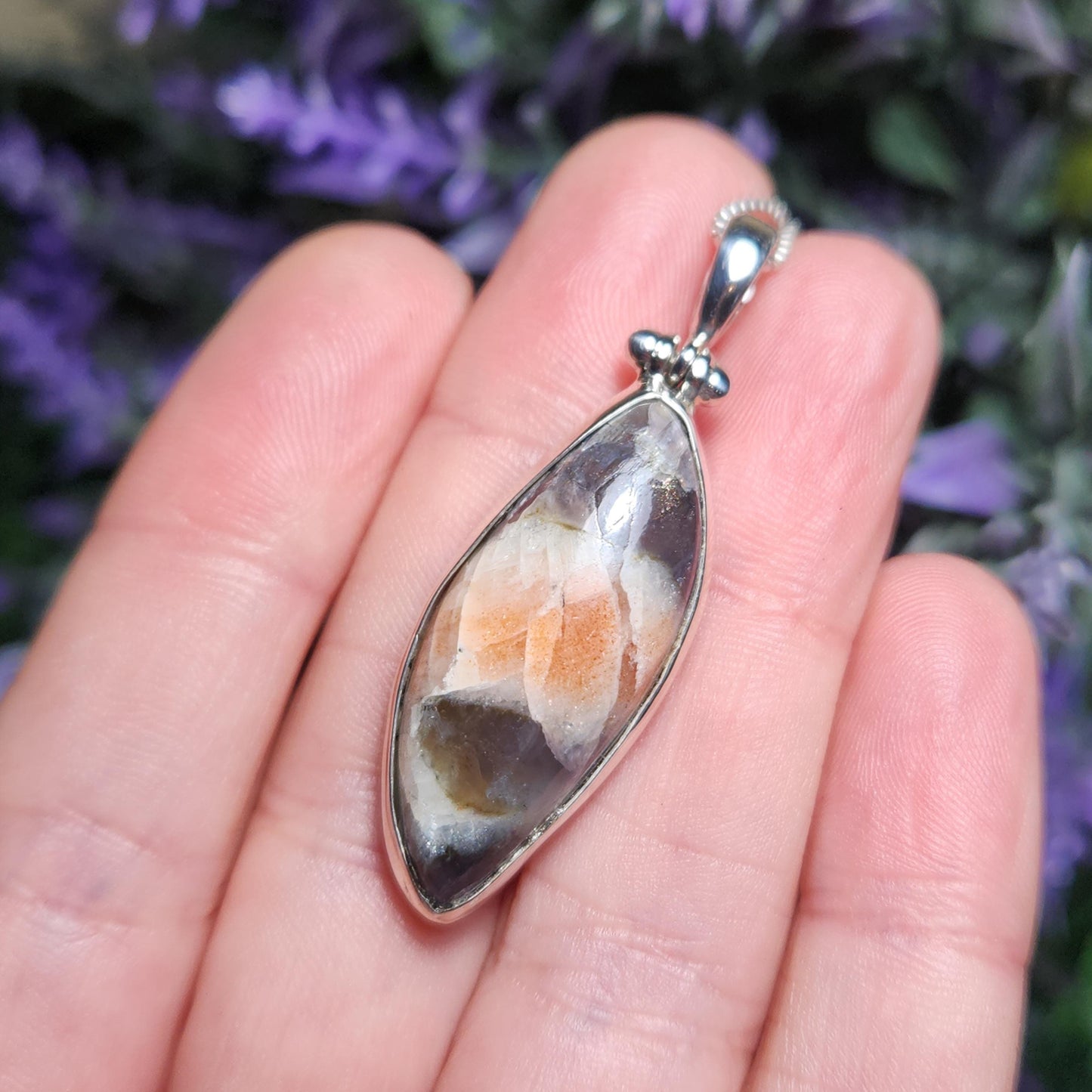 Iolite & Sunstone Pendant