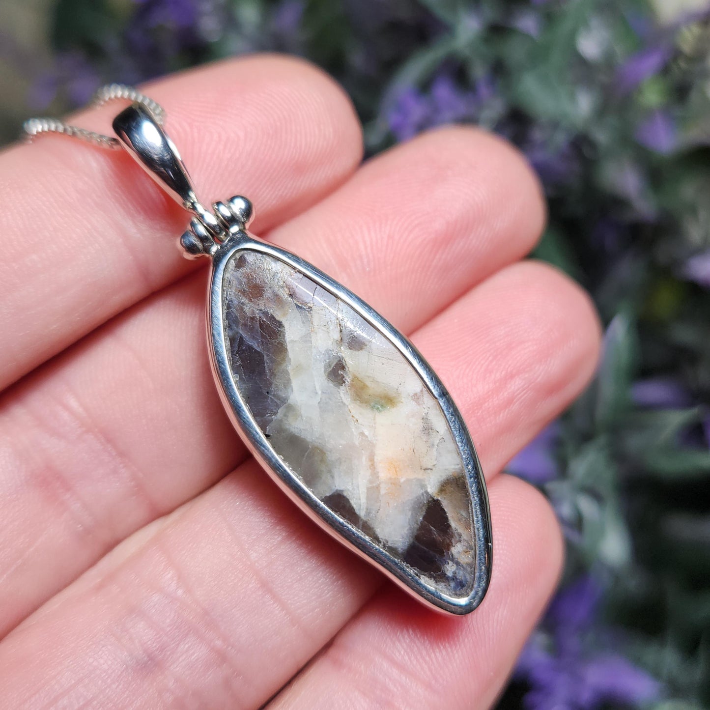Iolite & Sunstone Pendant