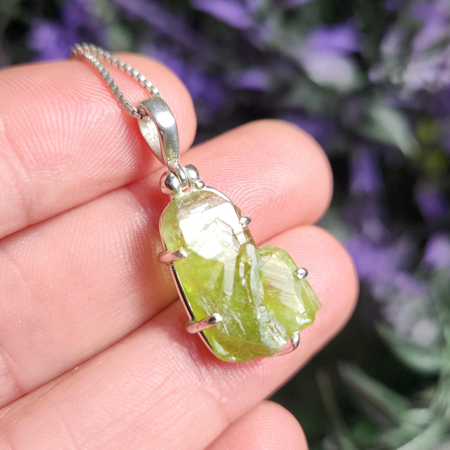 Terminated Peridot Pendant