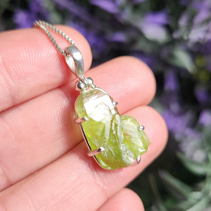 Terminated Peridot Pendant
