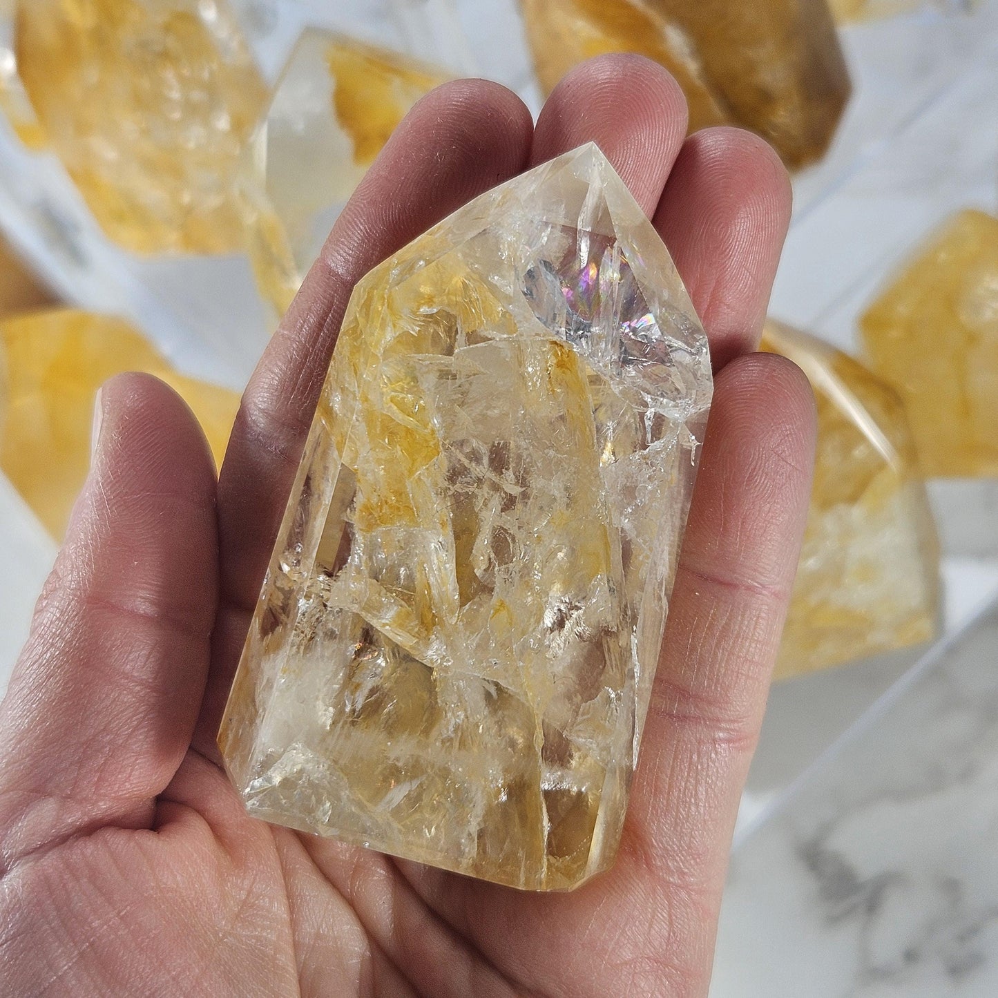 Golden Healer Quartz Tower