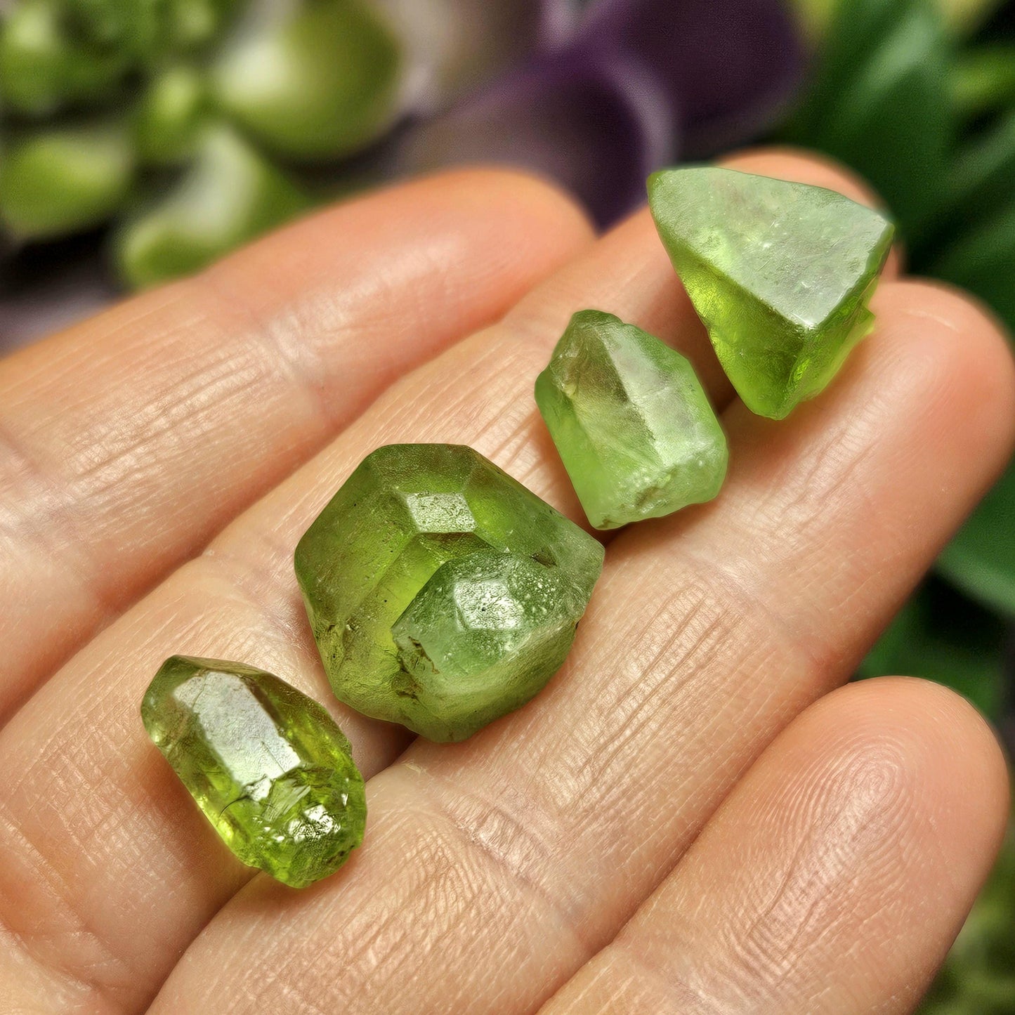 Terminated Peridot Crystal