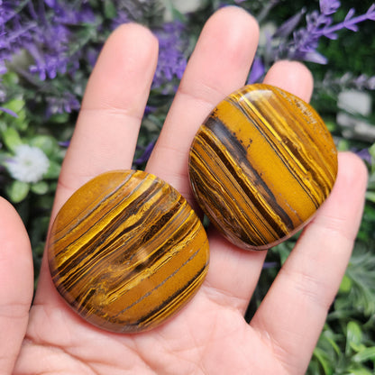 Tiger Iron Palm Stone Crystal (1.25"+), Tigers Eye Polished Specimen