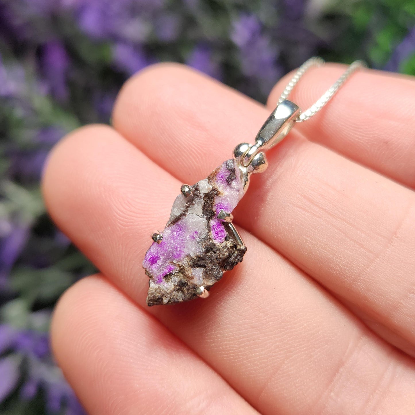 Raw Sugilite Pendant