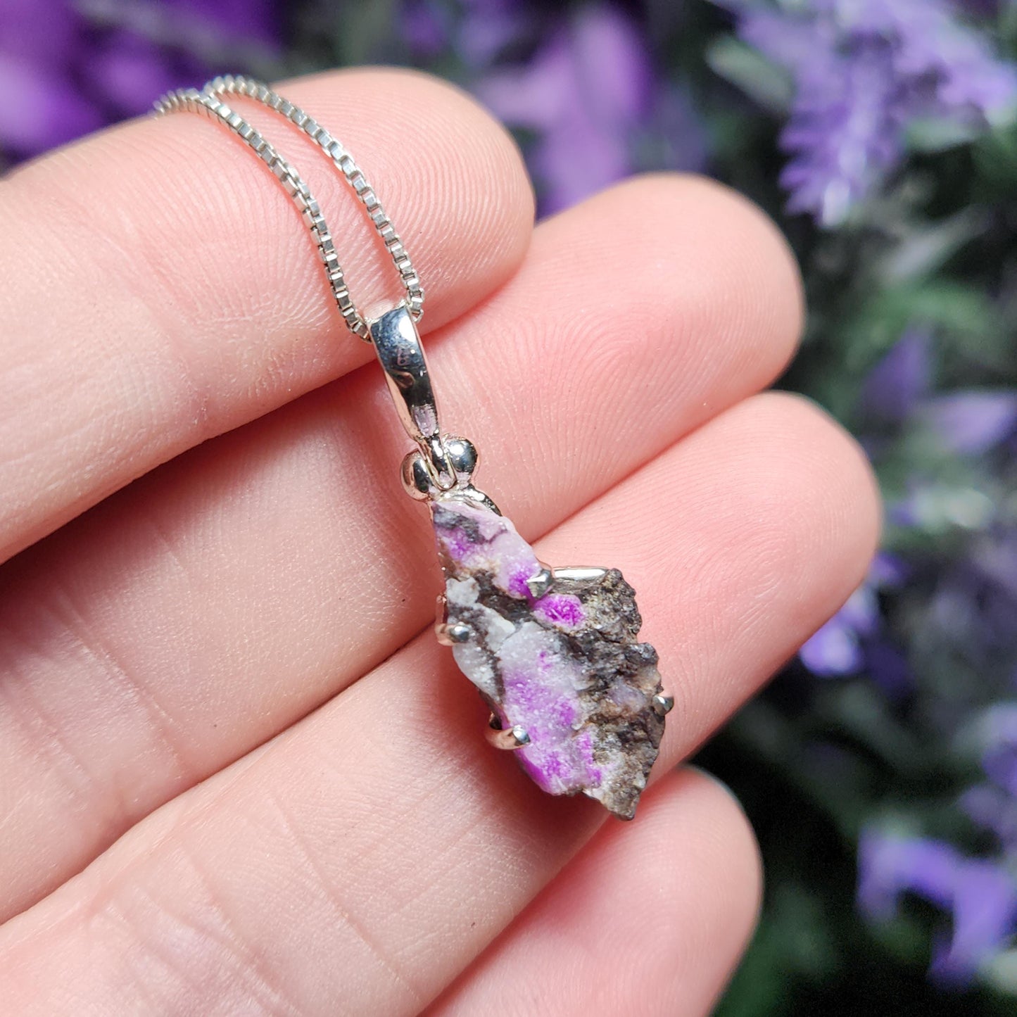 Raw Sugilite Pendant
