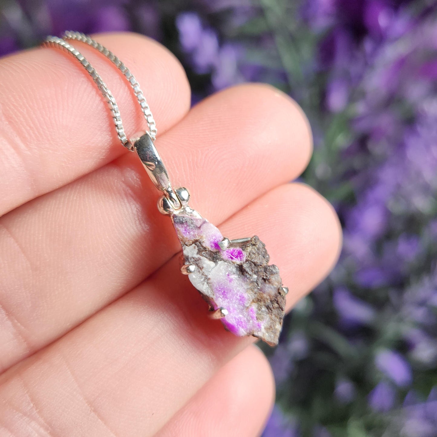 Raw Sugilite Pendant