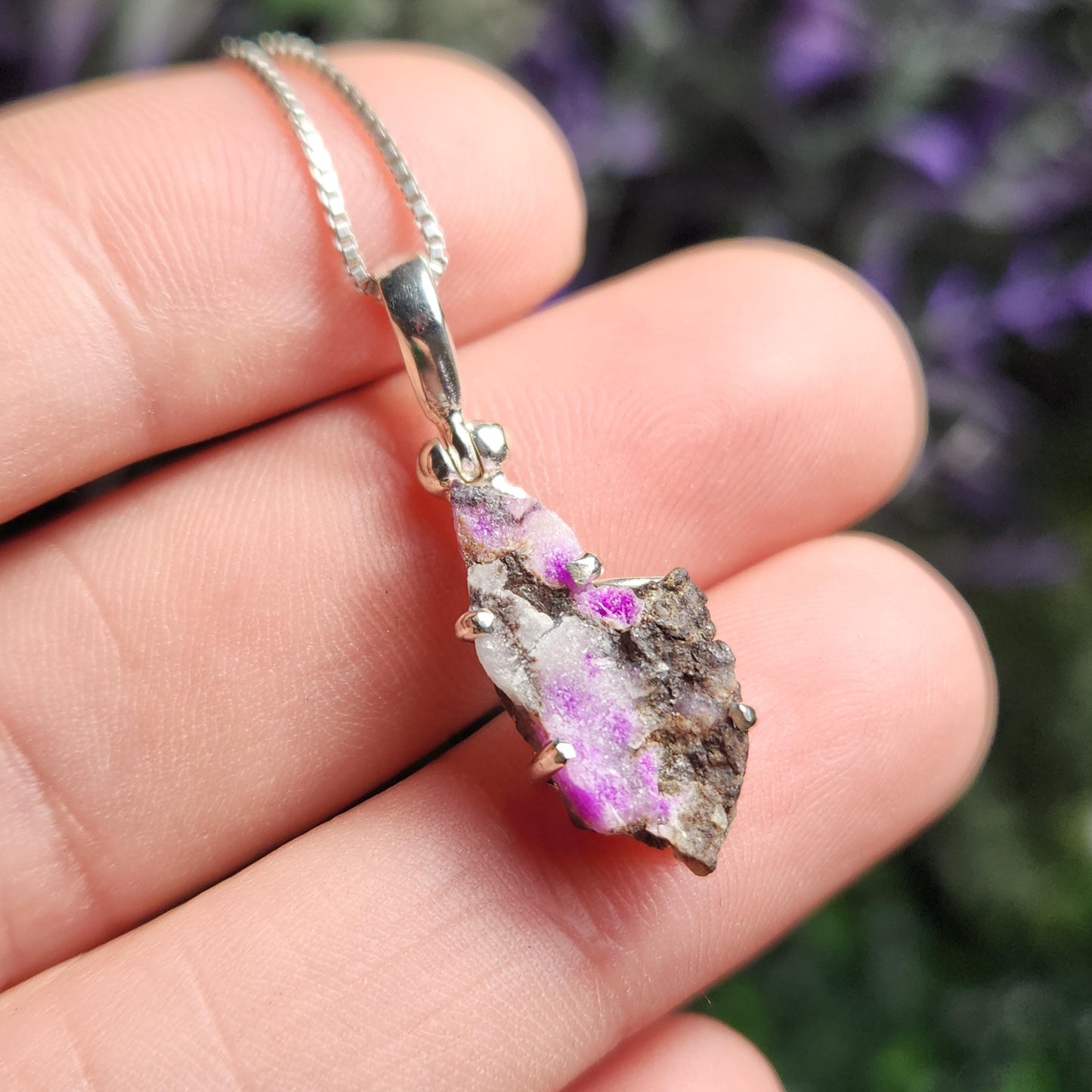 Raw Sugilite Pendant