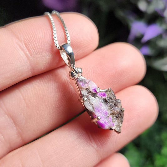 Raw Sugilite Pendant