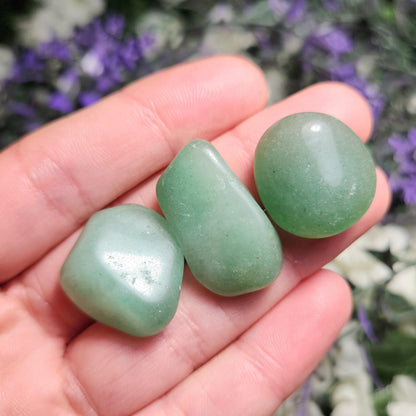 Green Aventurine Crystal (0.75"+), Polished Aventurine Tumble