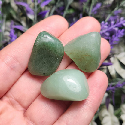 Green Aventurine Crystal (0.75"+), Polished Aventurine Tumble