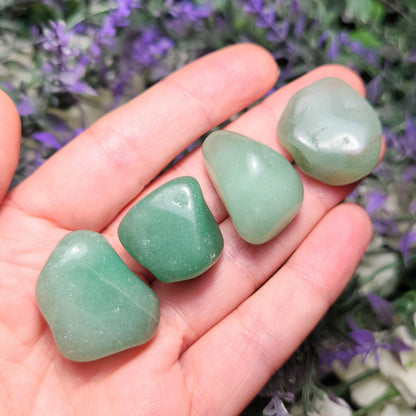 Green Aventurine Crystal (0.75"+), Polished Aventurine Tumble