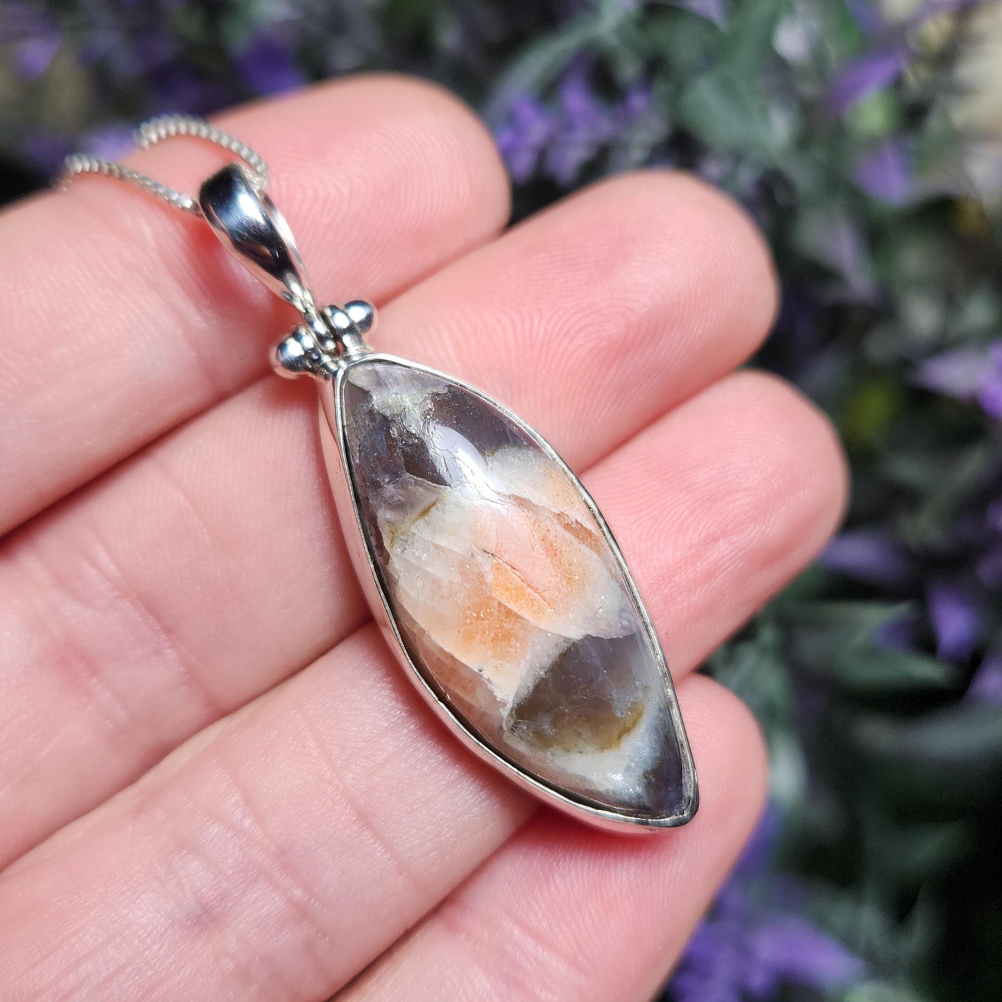 Iolite & Sunstone Pendant
