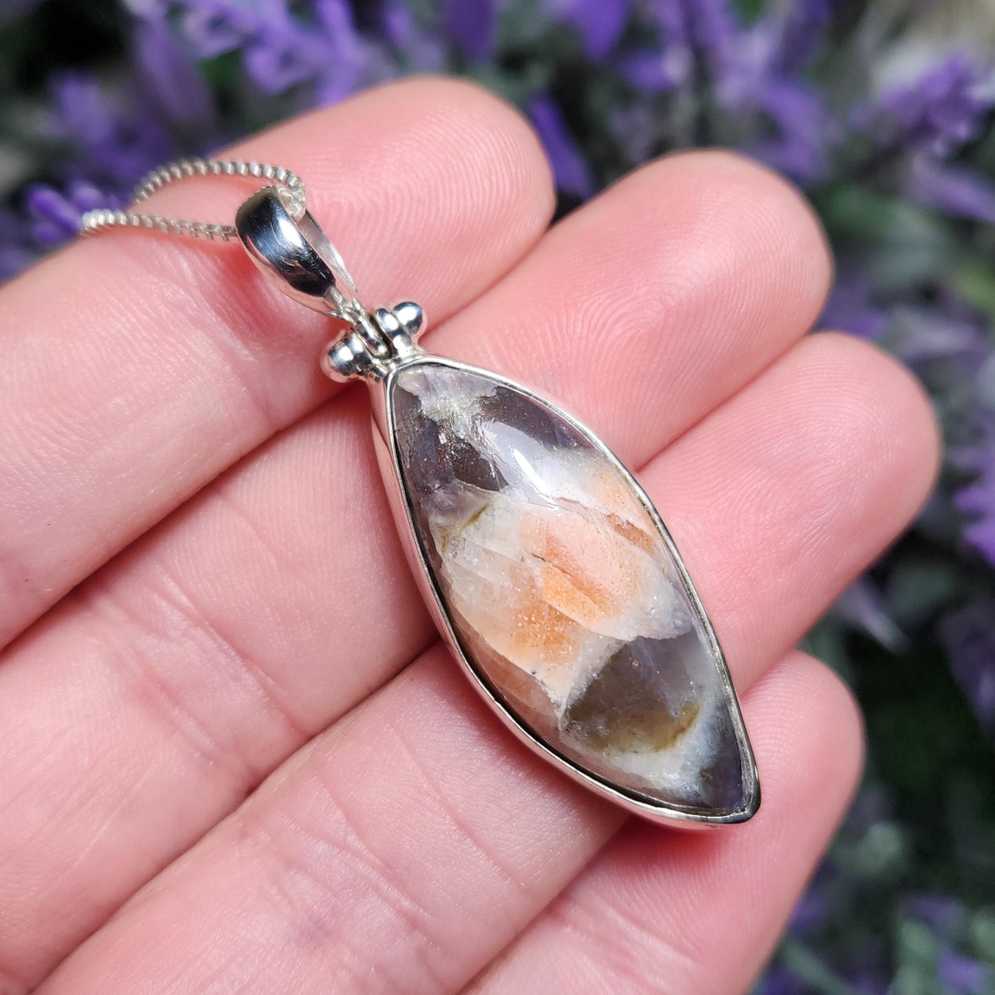 Iolite & Sunstone Pendant