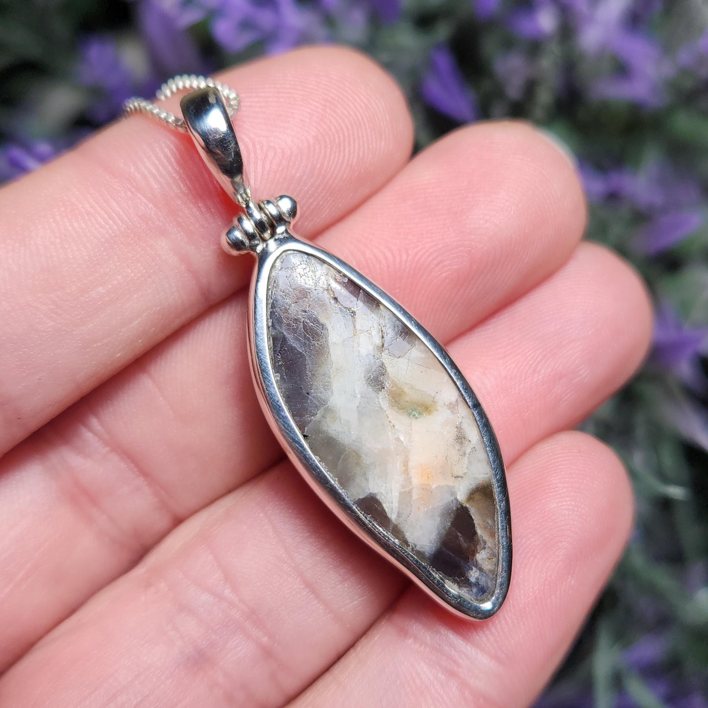 Iolite & Sunstone Pendant