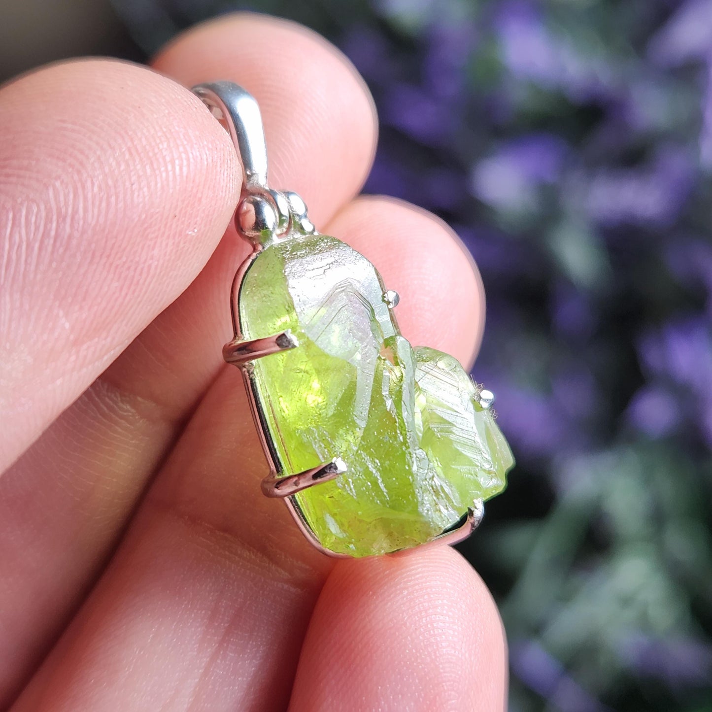 Terminated Peridot Pendant