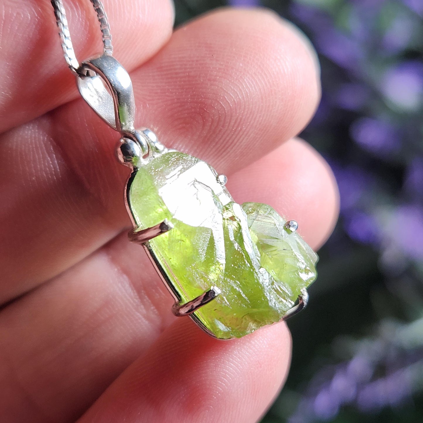 Terminated Peridot Pendant