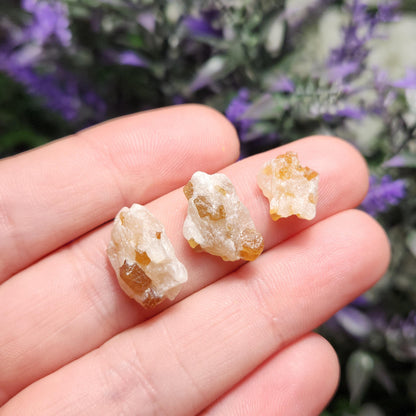 Spessartine Garnet in Calcite