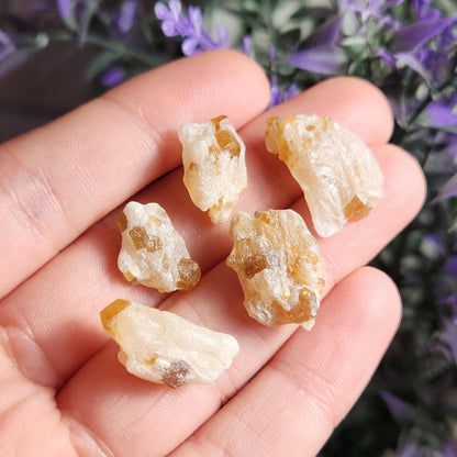 Spessartine Garnet in Calcite