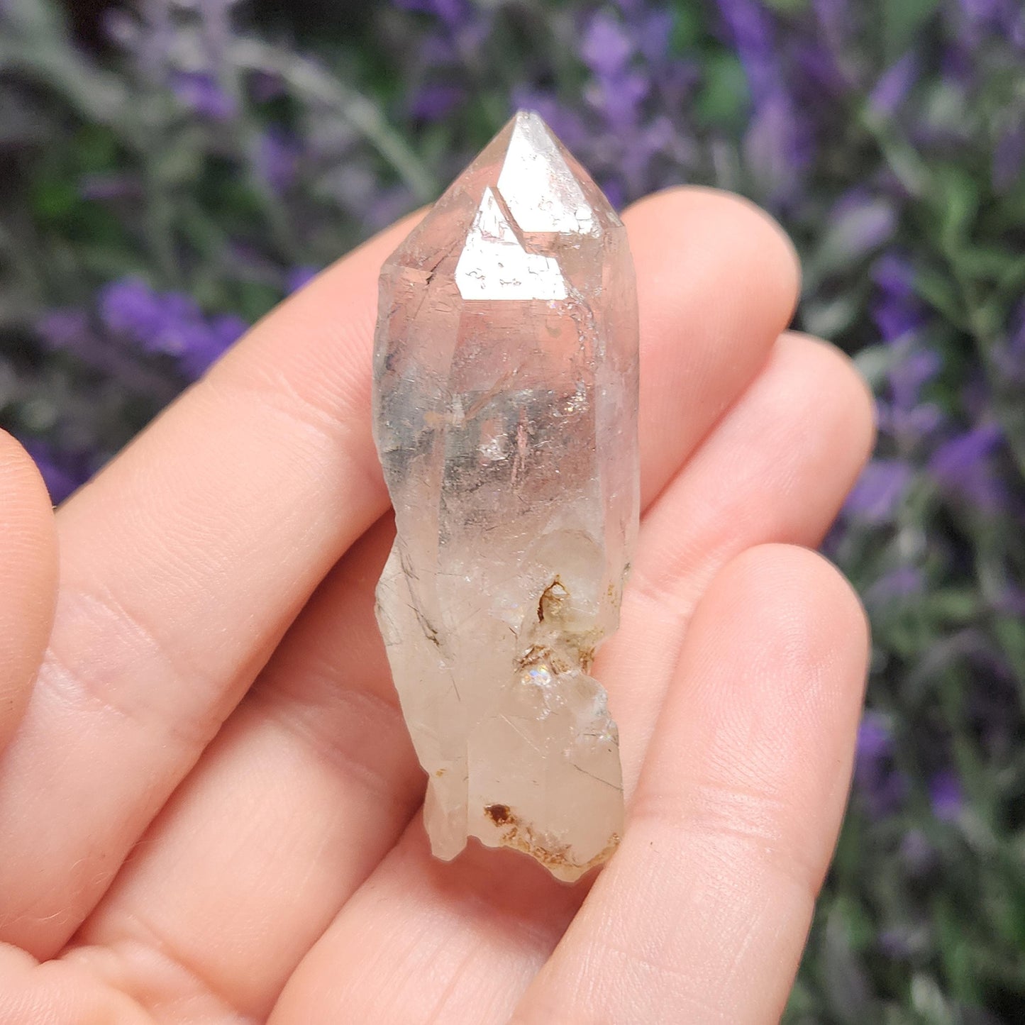 Blue Tourmaline in Quartz
