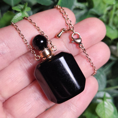 Black Obsidian Gemstone Jar
