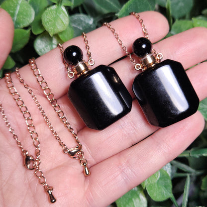 Black Obsidian Gemstone Jar