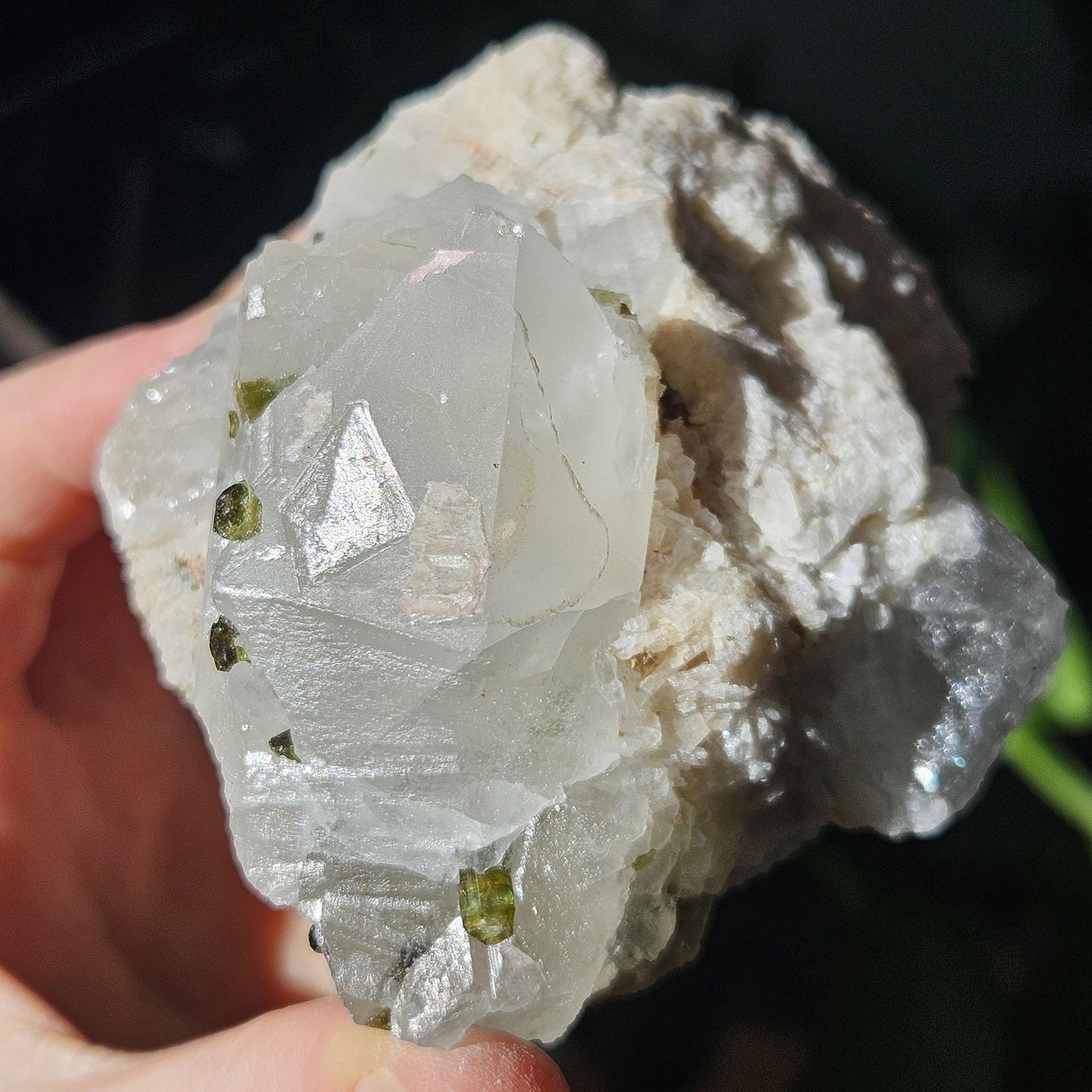 363g Watermelon Tourmaline & Quartz Specimen