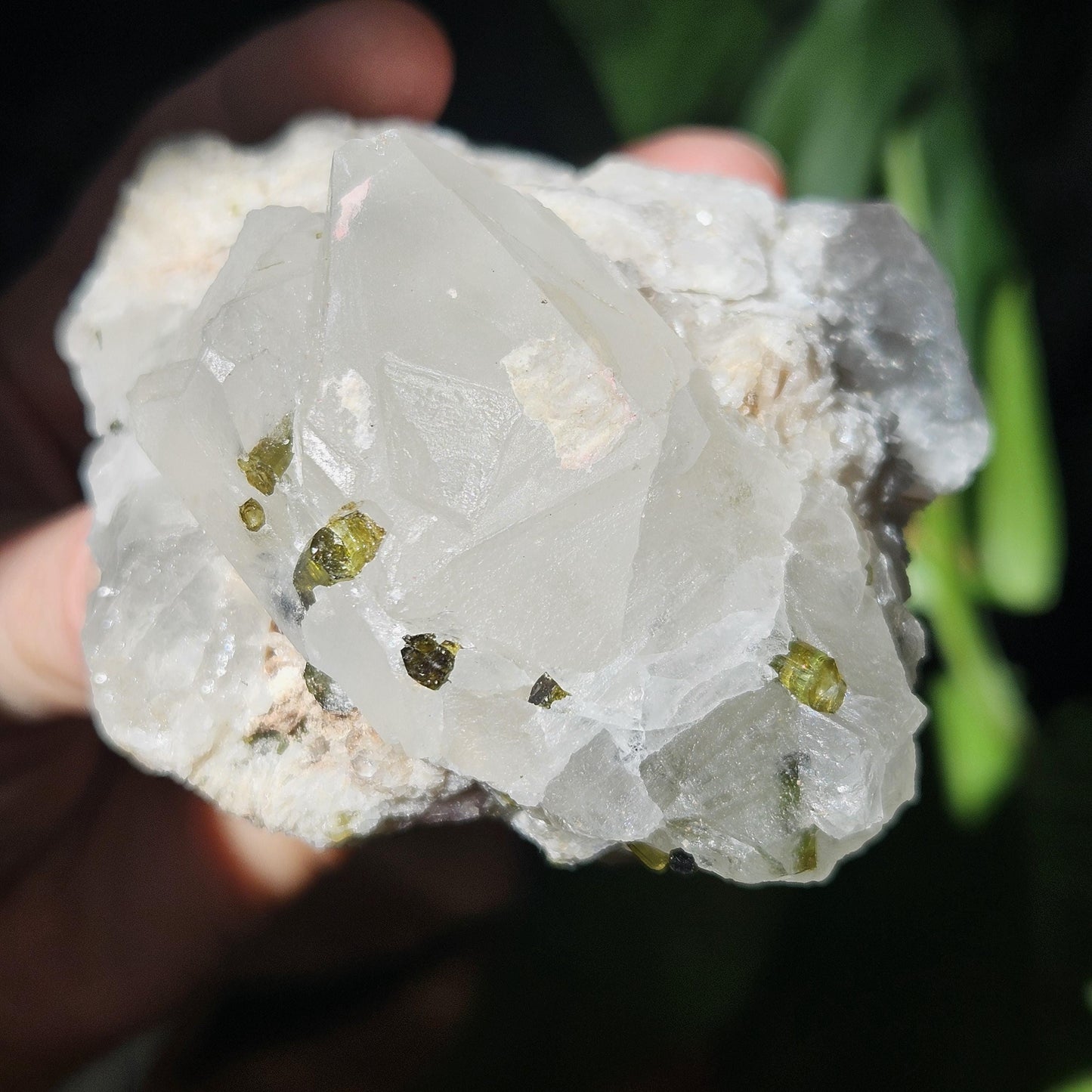 363g Watermelon Tourmaline & Quartz Specimen