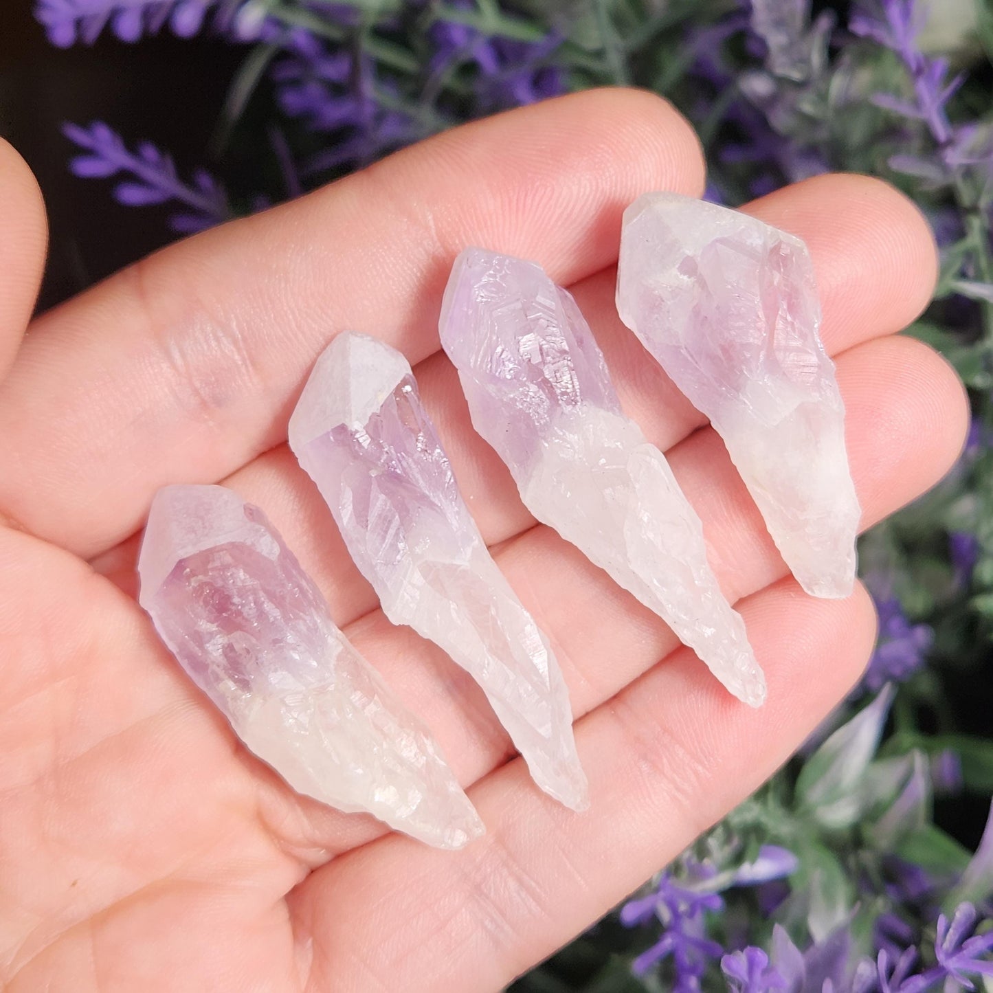 Sugar Capped Amethyst Points