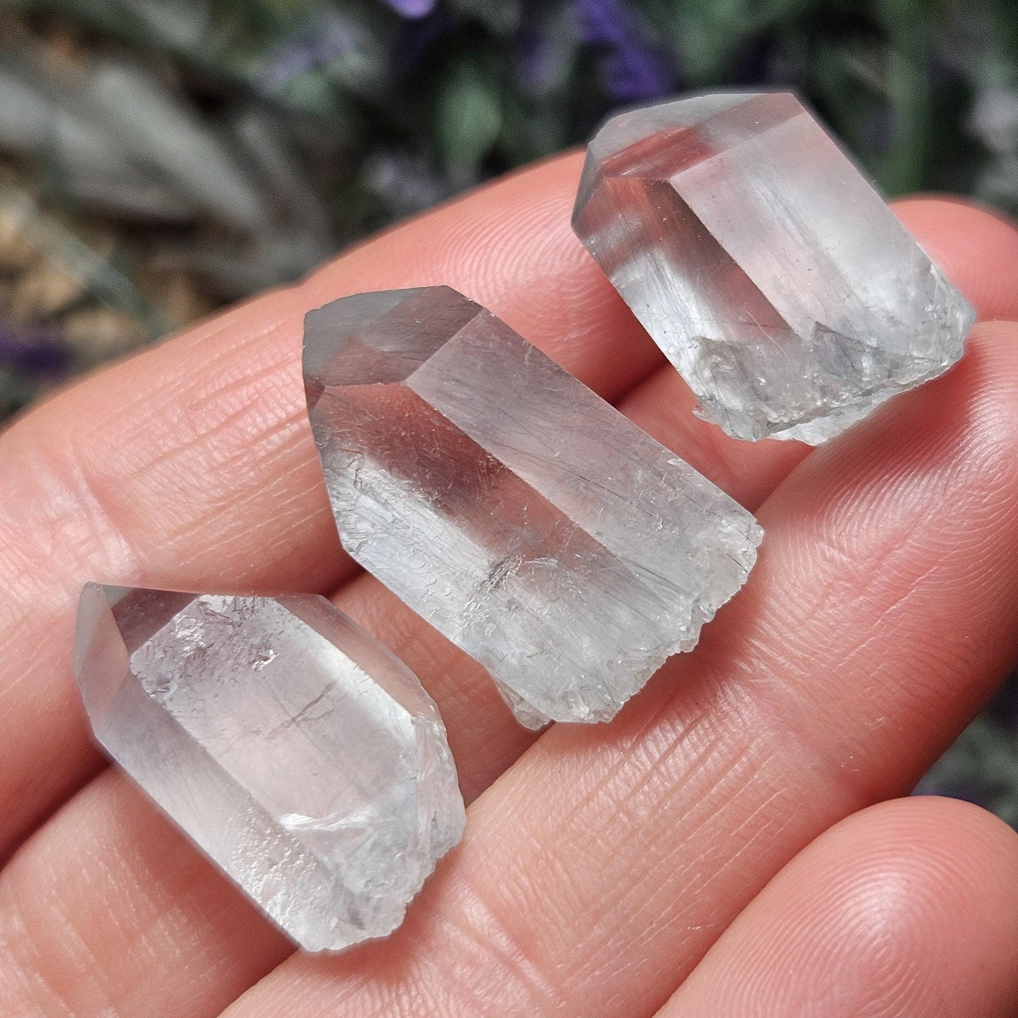 Fibrous Blue Tourmaline in Quartz