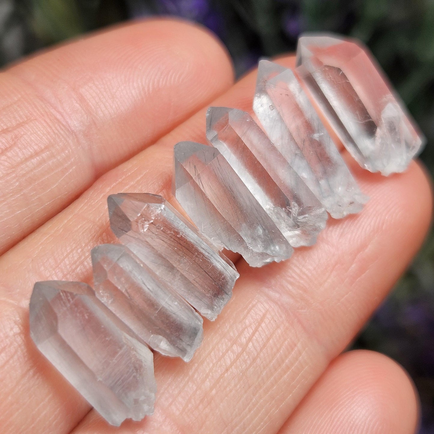 Fibrous Blue Tourmaline in Quartz