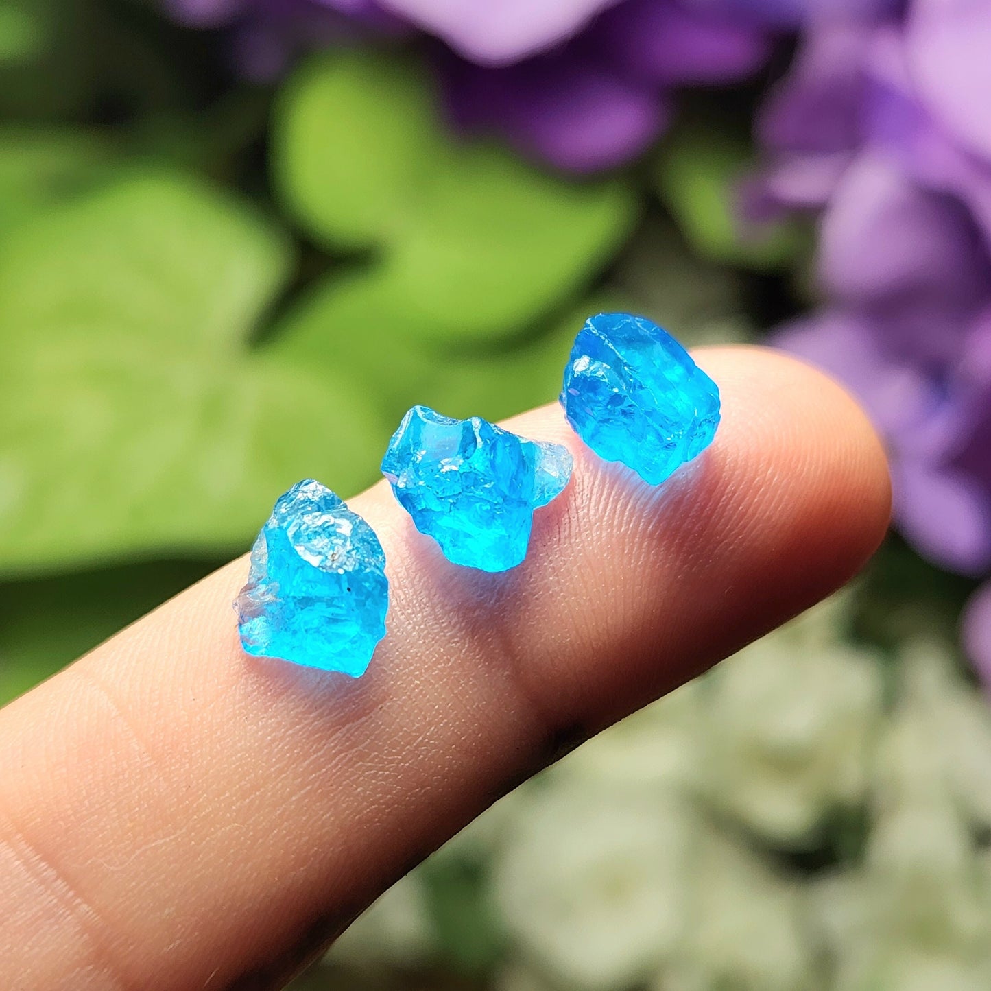 Neon Blue Apatite, Blue Apatite Crystal