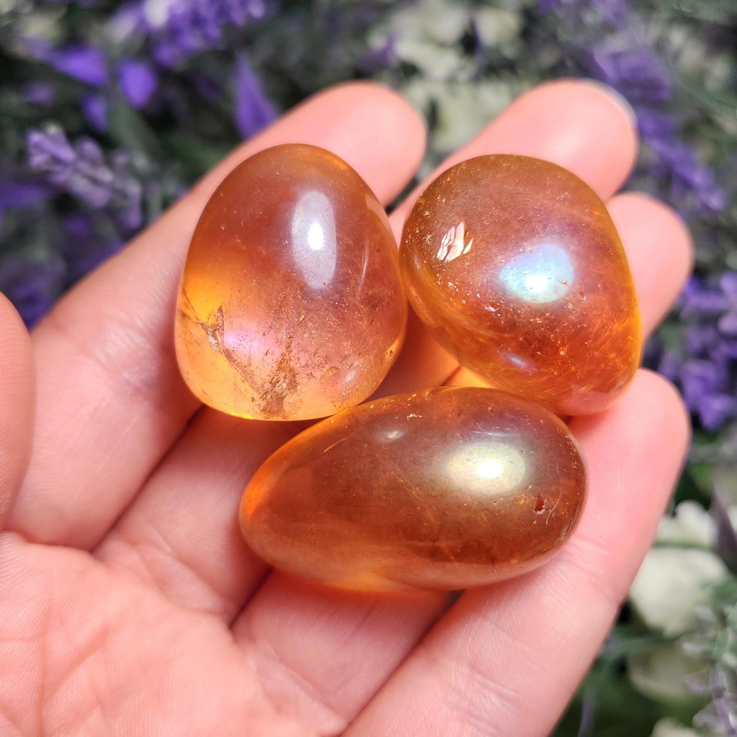 Tangerine Aura Quartz