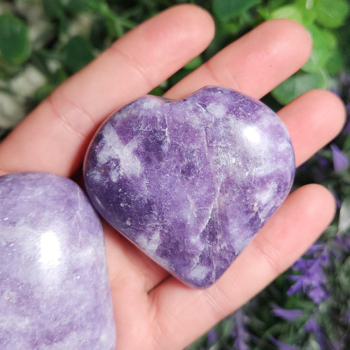 Lepidolite Heart
