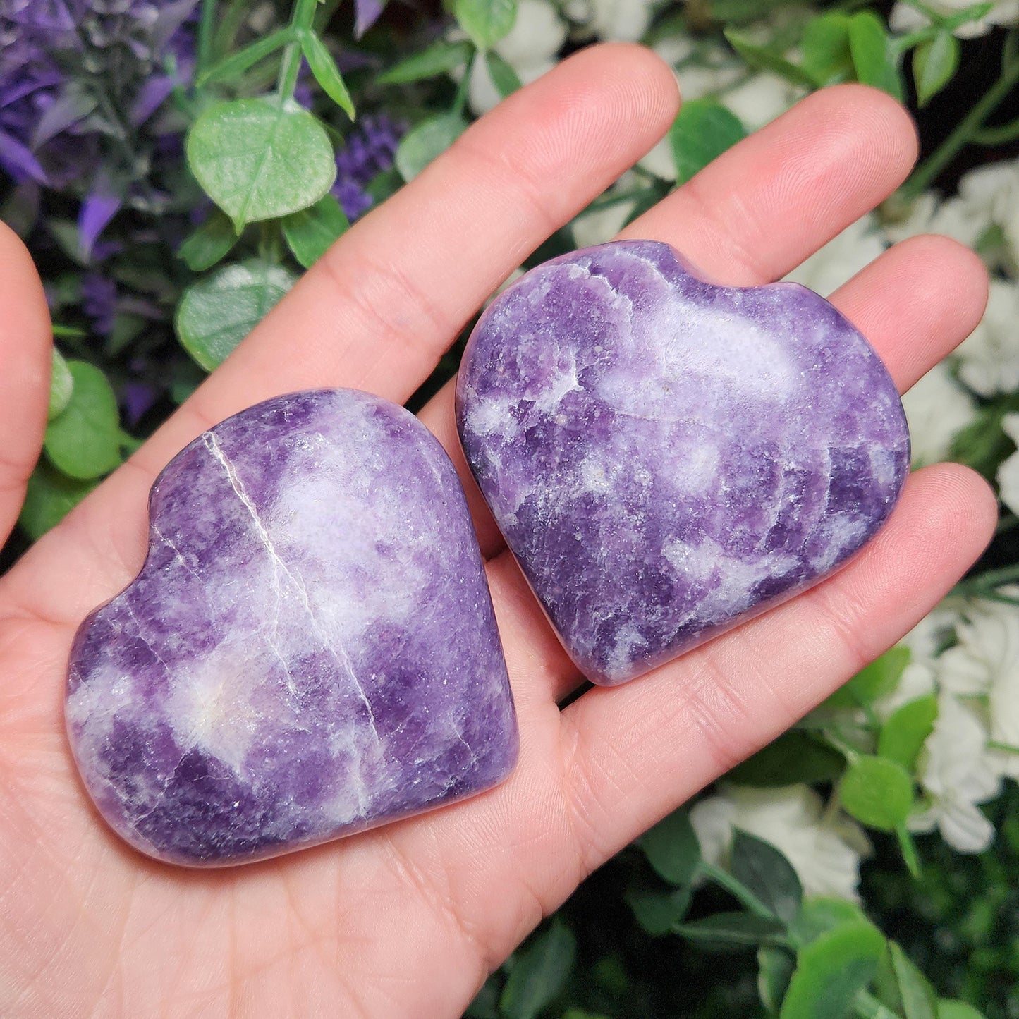 Lepidolite Heart