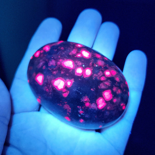 Ruby Fuchsite Palm Stone