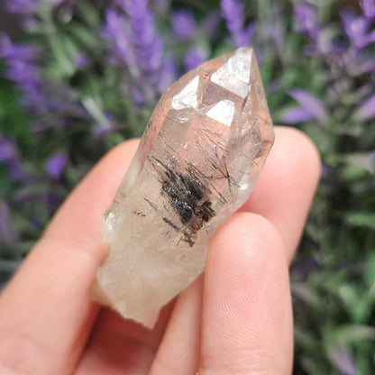 Blue Tourmaline in Quartz