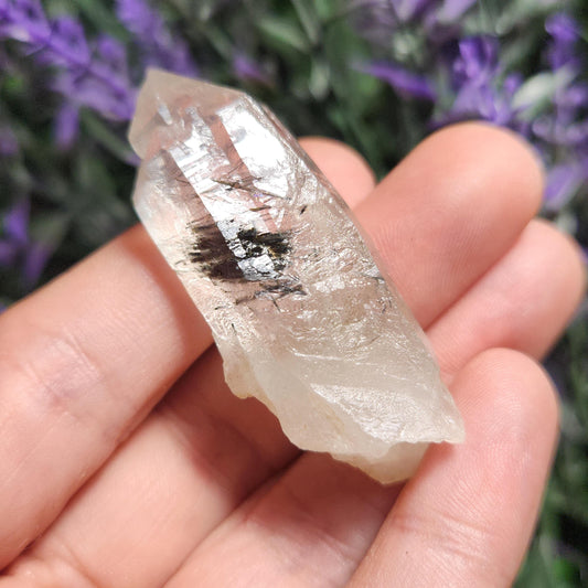 Blue Tourmaline in Quartz