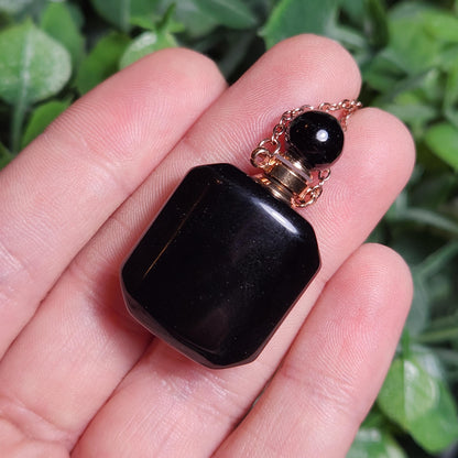 Black Obsidian Gemstone Jar