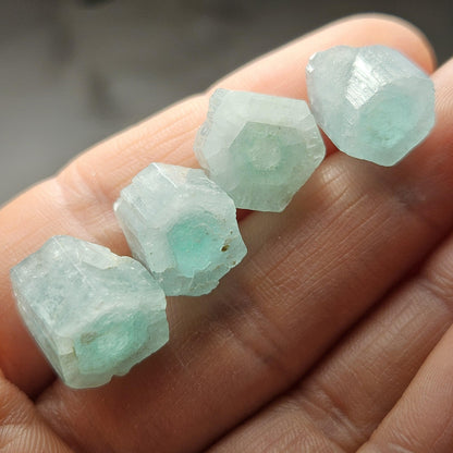 Rare Bicolor Phantom Aquamarine Crystal