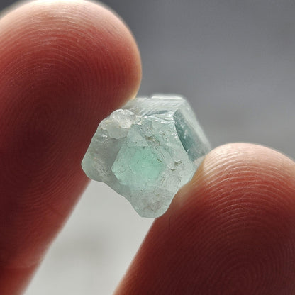 Rare Bicolor Phantom Aquamarine Crystal